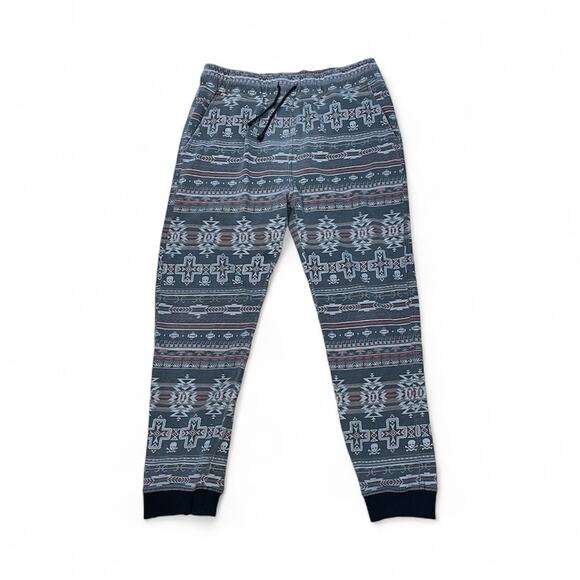 Beautiful Giant Jogger Men’s Large Gray Pull On Southwestern Aztec Sweatpants - Picture 1 of 13
